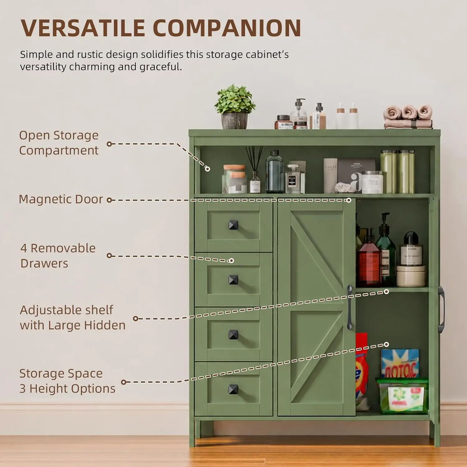 Farmhouse Storage Hutch 3