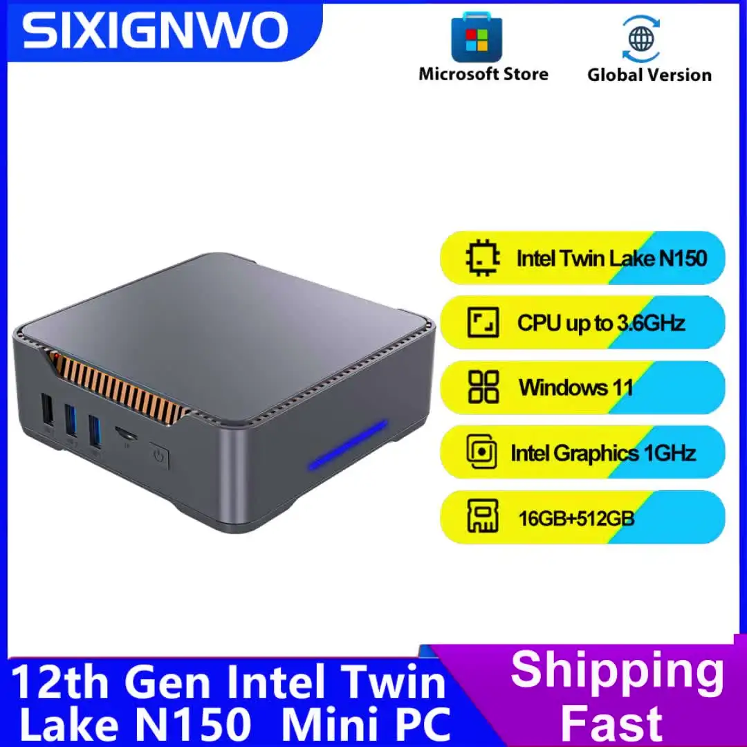 ミニPC第12世代インテルAlderTwin-N150 Windows11Pro Amazon.co.jp