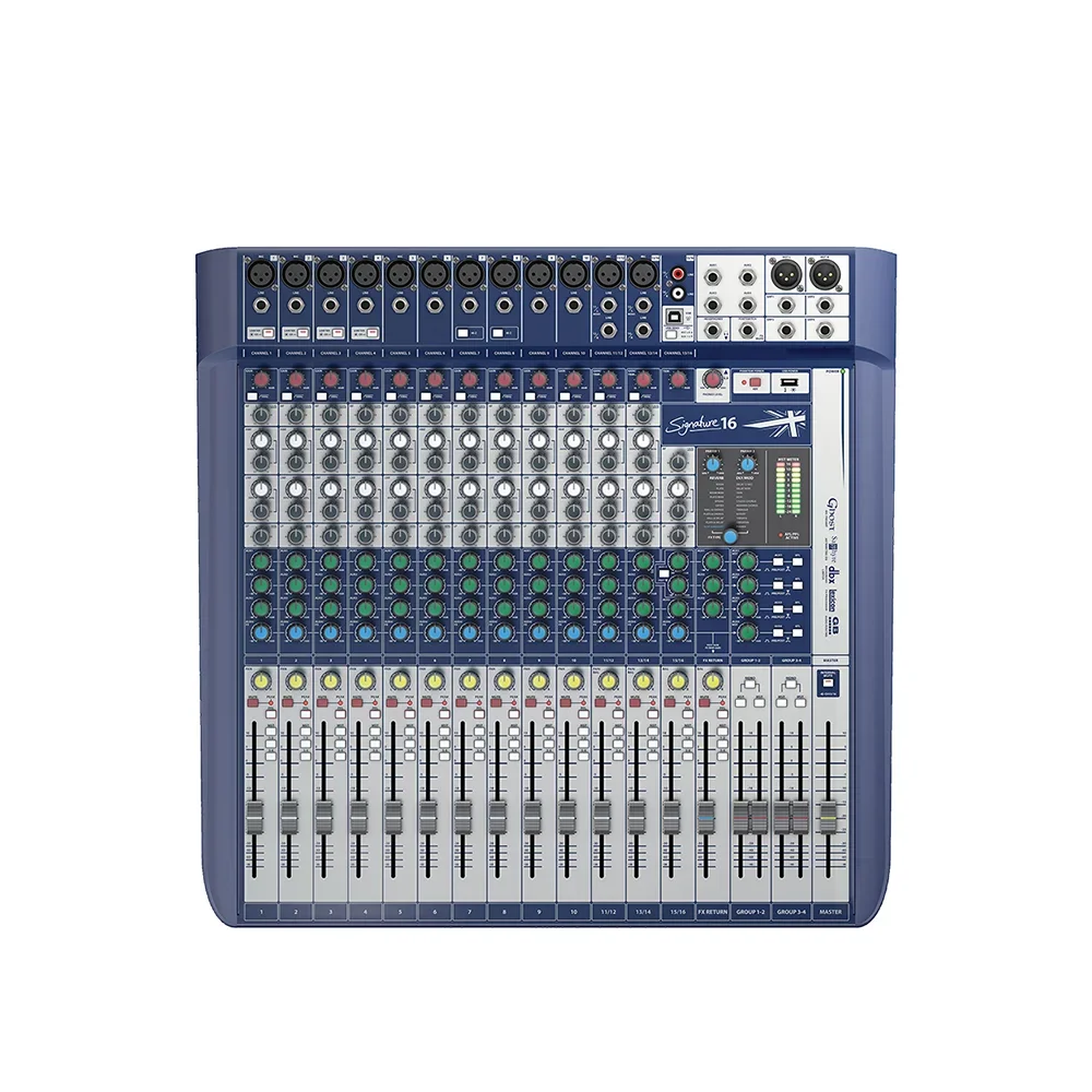 Signature Mixer Audio Soundcraft A 16 Canali Per Esibizioni Di Canto Sul Palco 2 Ordini