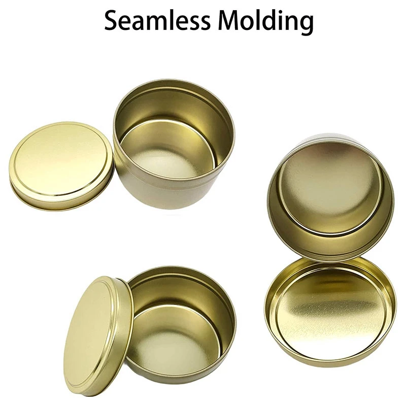 

Candle Tins, 24 Piece, 4Oz Metal Candle Containers for Making Candles, Arts & Crafts, Dry Storage,Gold
