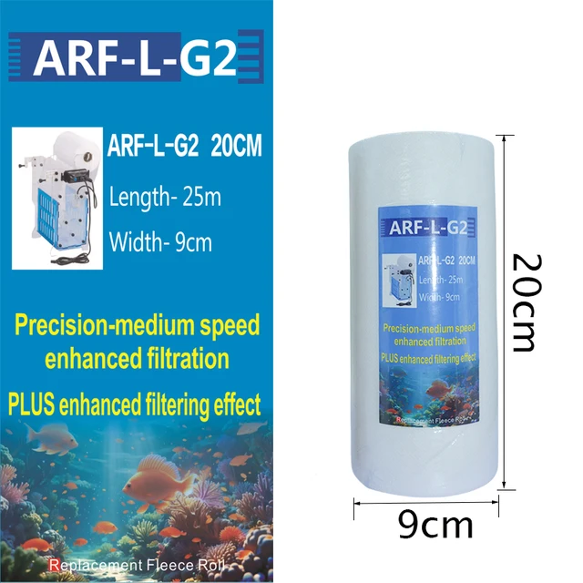 Bubble Magus Roller Filter ARF Series Replacement for Aquarium Fish Tank Auto Fleece Sump Also for ARFS,M,L  G2 High quality 3