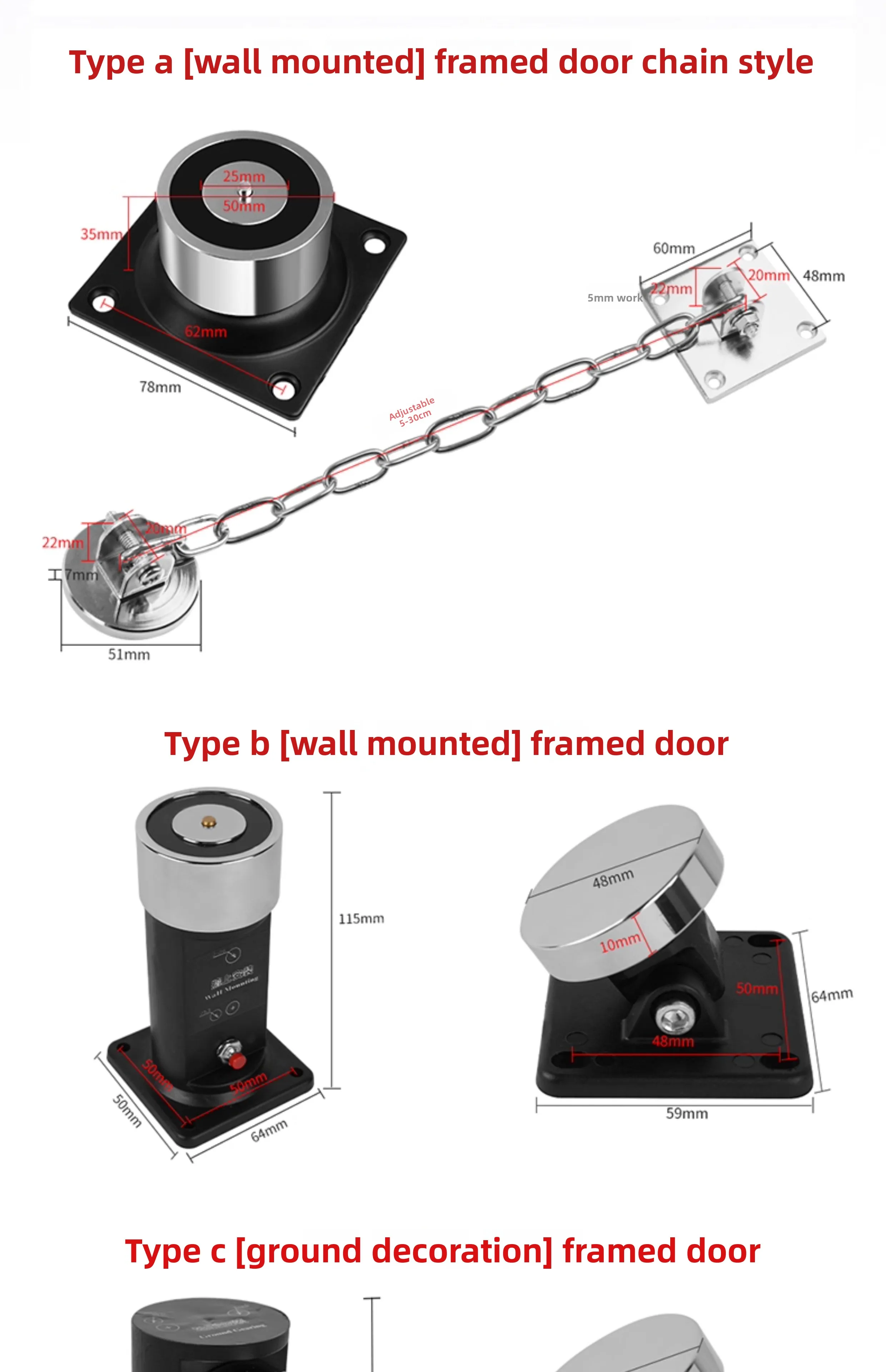 Fireproof Electromagnetic Door Absorber Electromagnetic Release Device Wanda Pla