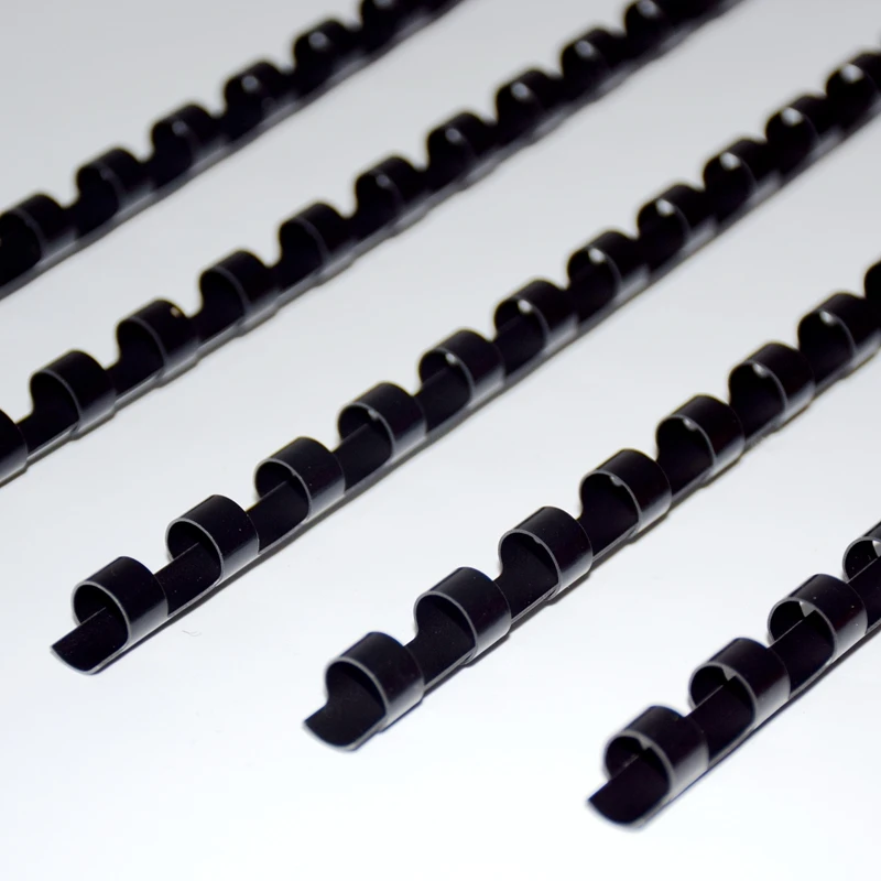 50/100PCS/BOX ReadStar PVC Black binding aprons 21 Loops 6-51mm A4 binding aprons comb rings Plastic combs plastic binding rings