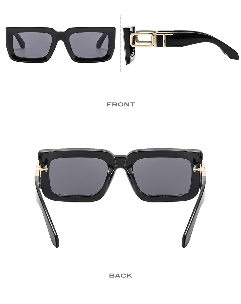 Nuovi occhiali da sole quadrati retrò per donna uomo occhiali da sole occhiali moda tonalità maschili occhiali di marca UV400_voghion.com