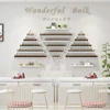 Iron Art Manicure Shelf Manicure Rack Display Rack Net Nail Polish Oil Shelf Hanging Wall Nail Polish Rack Wall Display Triangle 2