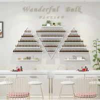 Iron Art Manicure Shelf Manicure Rack Display Rack Net Nail Polish Oil Shelf Hanging Wall Nail Polish Rack Wall Display Triangle 2