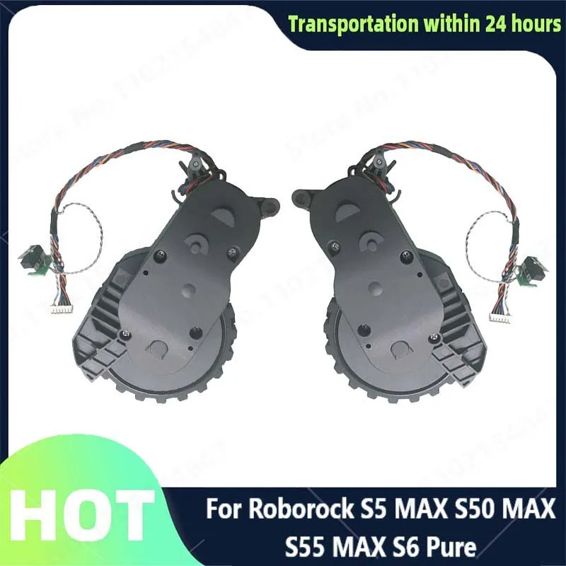 Esquerda e Direita Rodas Acessórios para Robot Aspirador de pó Roborock s5 Max S50 Max S55 Max s6 Pure s7 S70 S75 Peças de Roda
