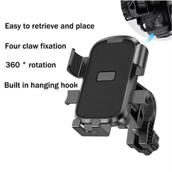 Multi - Vehicle Shock - Absorbing Mobile Device Holder for Bikes, Motorcycles, and Cars (Black 1pc)
