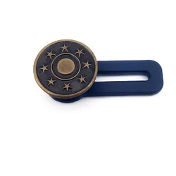 5-Piece Metal Button Extender Set - 3.5x 1.7x 0.5cm (5PCS BronzeC)