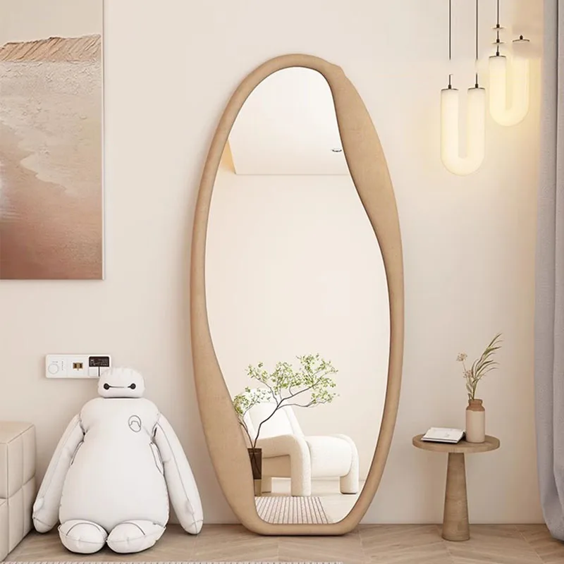 

Irregular Makeup Mirror Women Men Luxury Shower Body Bedroom Mirror Large Girls Espelho Grande Para Quarto Bedroom Decor