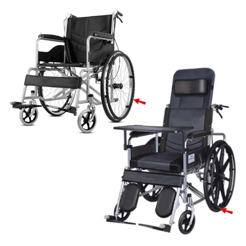 ALWAYSME 24 inch Rear Wheel With Hand Trim Grip For Wheelchairs 2