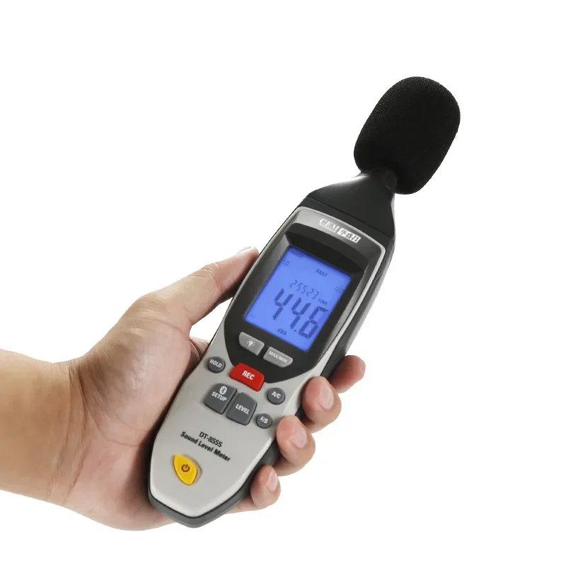 DT-855 Handheld Portable High-precision Noise Detector, Sound Level Meter, Sound Volume Decibel Test Recorder 2