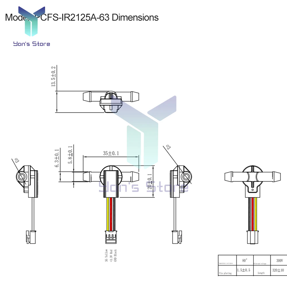 Water Level Sensor with Optical Sensing Liquid Level Sensor Pipeline Liquid Detection Plastic Float Switch