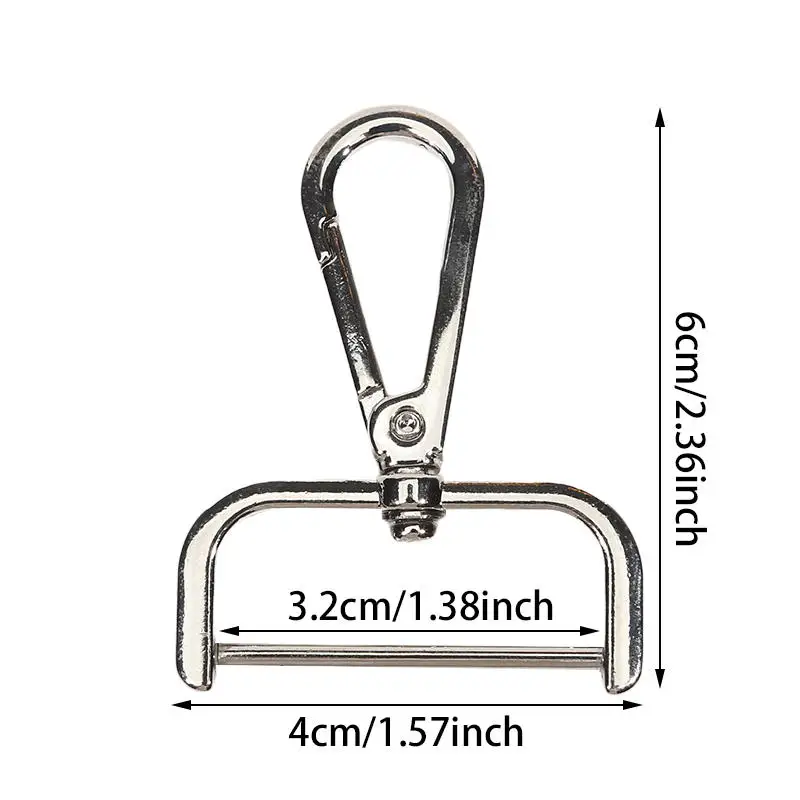 Versatile Detachable Rotating Buckle Keychain with Alloy Lobster Clasp