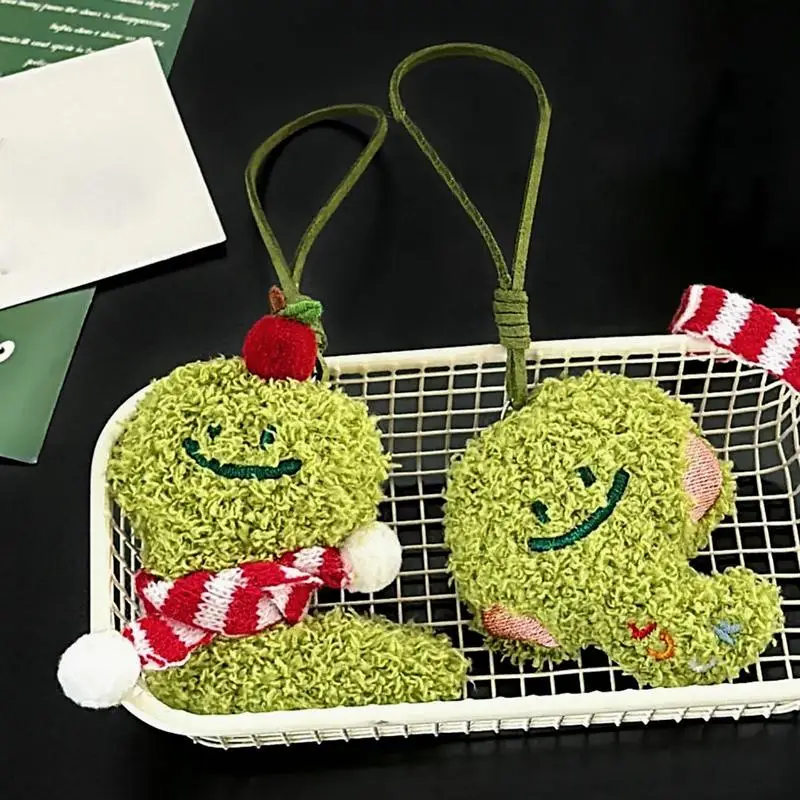 Snake Doll Pendant Snake Year Cute Pendant Plush Animal Backpack Decor Car Home Decor 2025 Keychain Plush Toy Cute Bag Charm For 4
