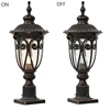 Outdoor Post Light Waterproof Pole Lantern Lighting Fixtures E27 Anti Rust Aluminum Street Lamp for Garden walkway Patio Pathway 4