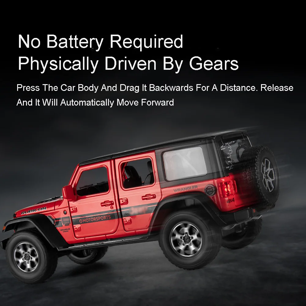 Wrangler G63 Alloy Diecast Off-Road Toy Car with Sound and Light Effects