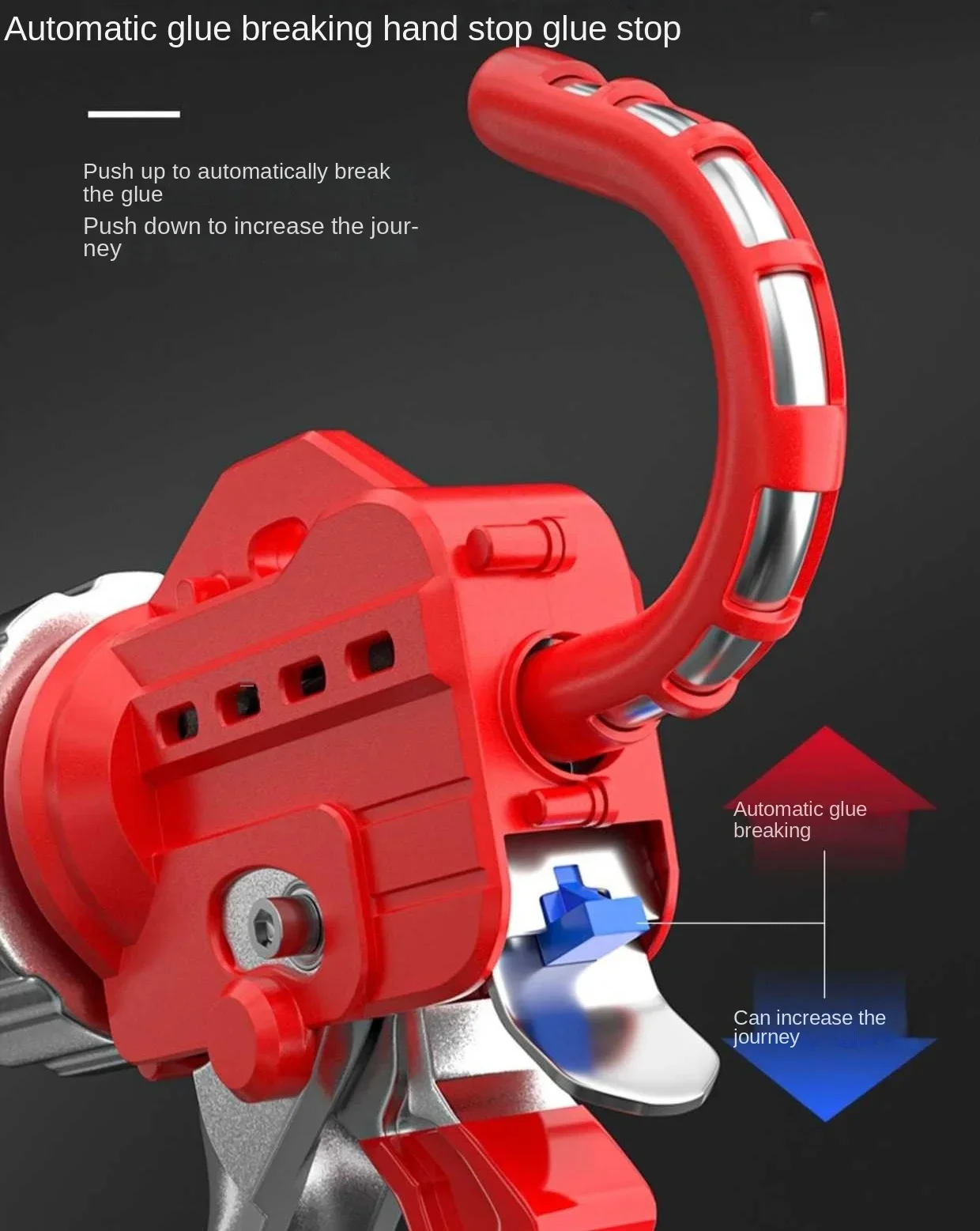 5 Bearing Soft Glue Gun Structure Manual Caulking Gun Glass Glue Guns Paint Finishing Tools Glue Seals For Doors And Windows 3
