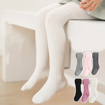 Collant per bambini in cotone pettinato da 0 a 12 anni Collant per ragazze lavorato a maglia a trecce Collant caldi di alta qualità Vestiti per neonate
