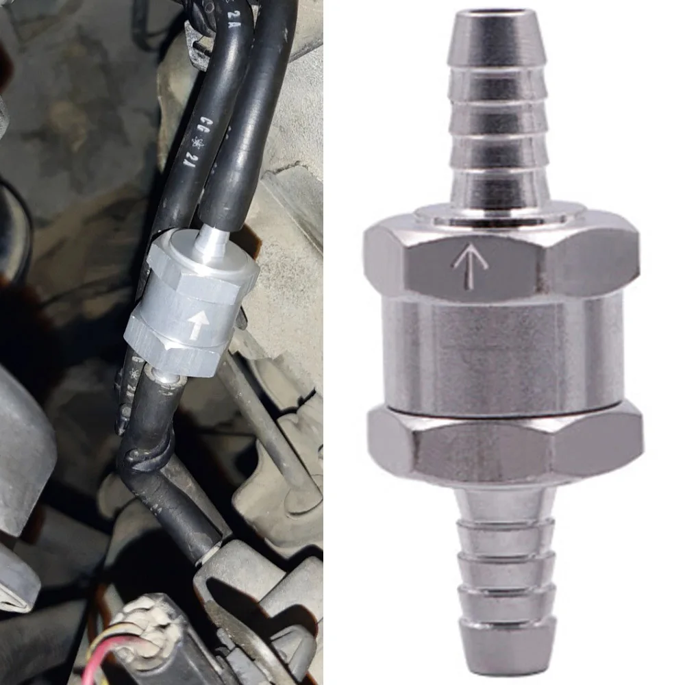 NEW Fuel Non Return Check Valve 6/8/10/12mm Aluminium Alloy Petrol Diesel Water Fuel Line One Way For Jeep car