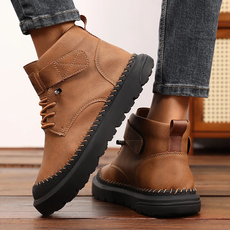 Women’s Suede Mid-Top Shoes Mid-Top Casual Shoes Lace-up Design Non-slip Thick Sole Comfort Daily Wear Trendy Famle Ankle Boots