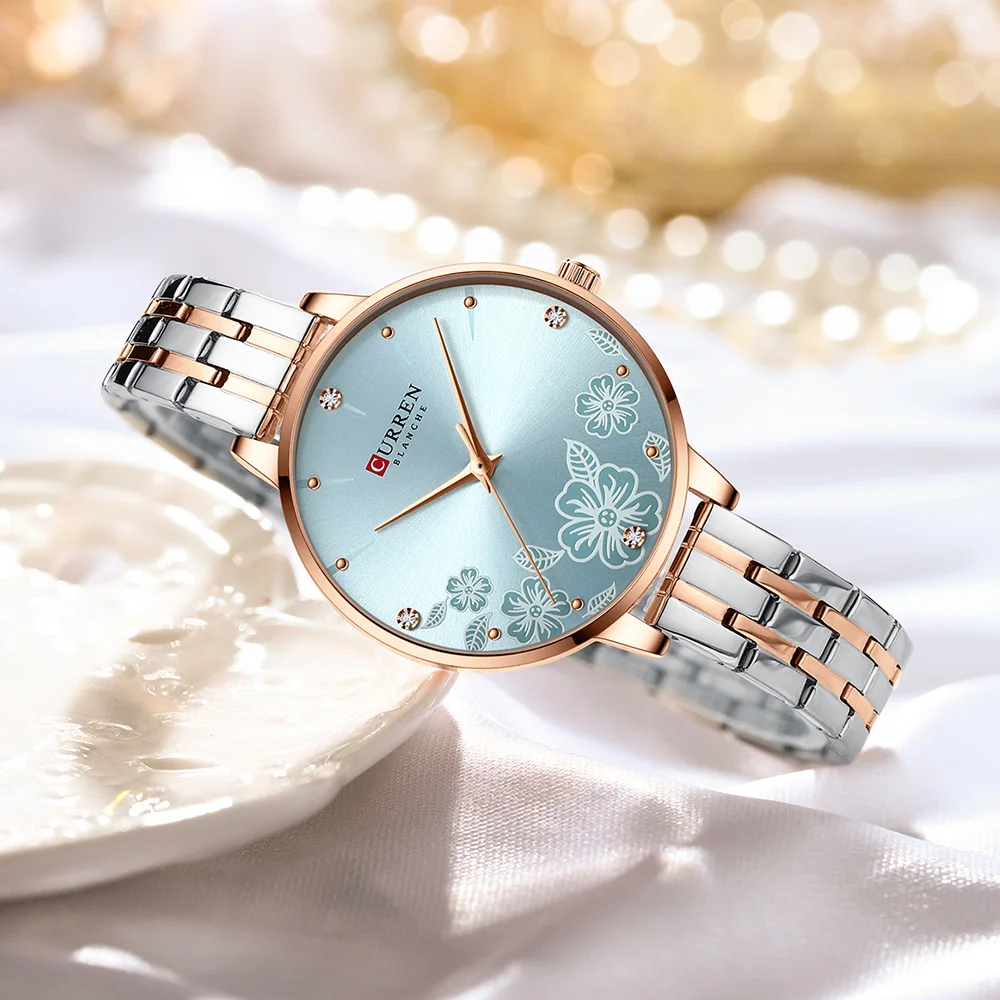 CURREN Brand Fashion Women Watches Stainless Steel Ultra Thin Quartz Watch Woman Romantic Clock Women's Watches Montre Femme 3