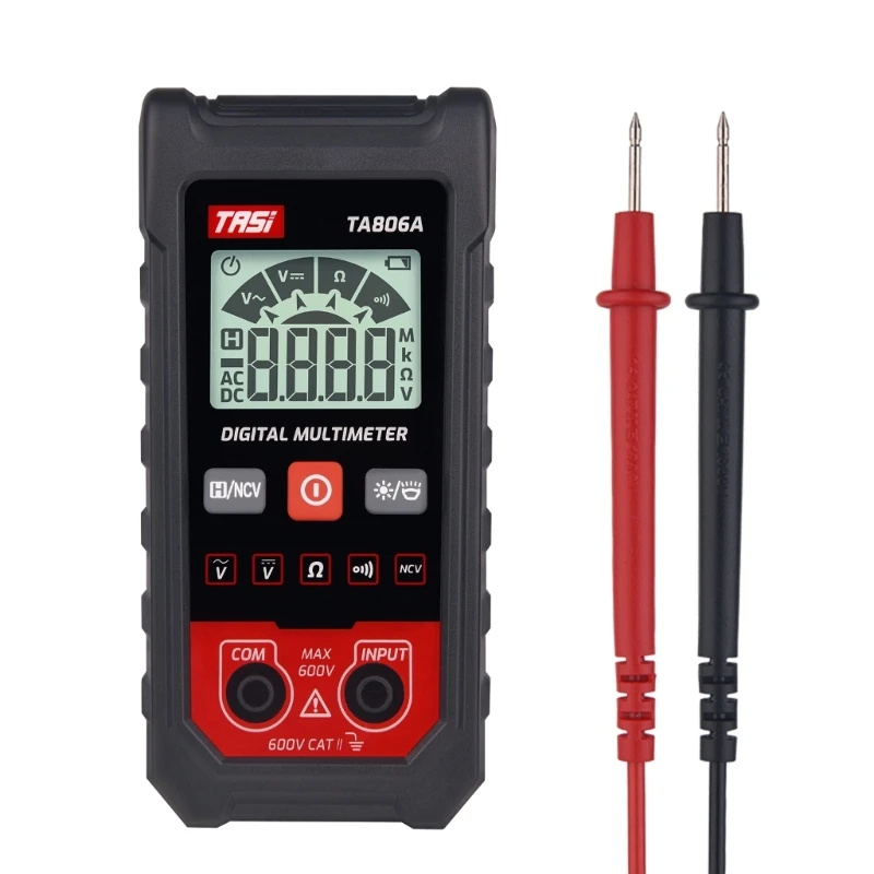Accurate Electrical Testing Compact ABS Multimeter with Auto Recognition TA806A Multimeter Durable for Home & Office Use