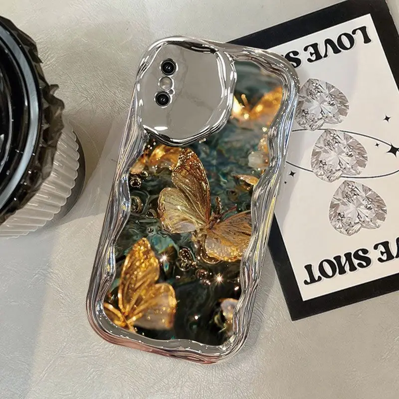 New X Phone Case Simple iPhone XR Full Cover XSMAX Colourful Butterfly XS Drop Protection Case 7/8p 15promax 14promax 13promax 1