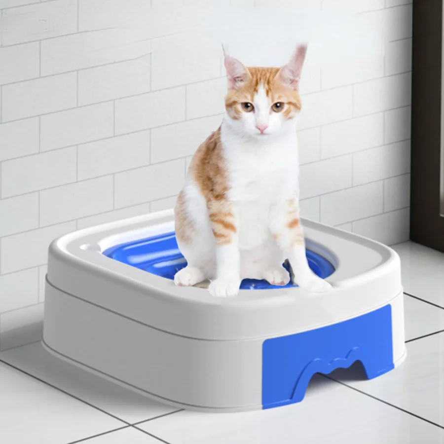 

Outdoor Plastic Litter Box Cats Training Kit Portable Top Entry One Hitter Cove Ramp Cat Toilet Tray Arenero Gato Pet Products