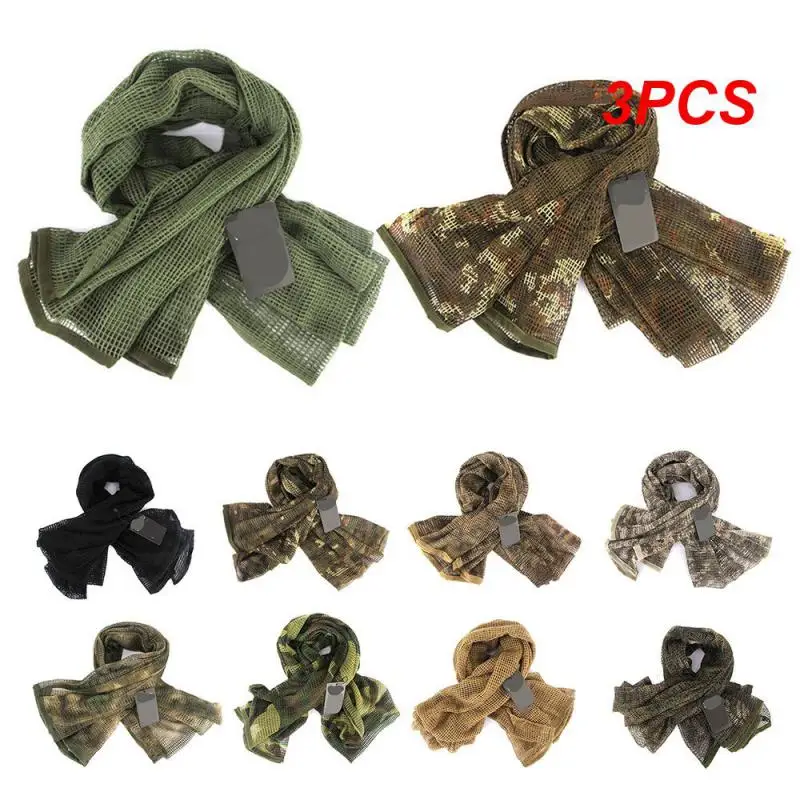 

3PCS Camo Mesh Multifunctional Sniper Face Scarf Tactical Gear Must-have Sniper Veil Sniper Veil For Outdoor Activities