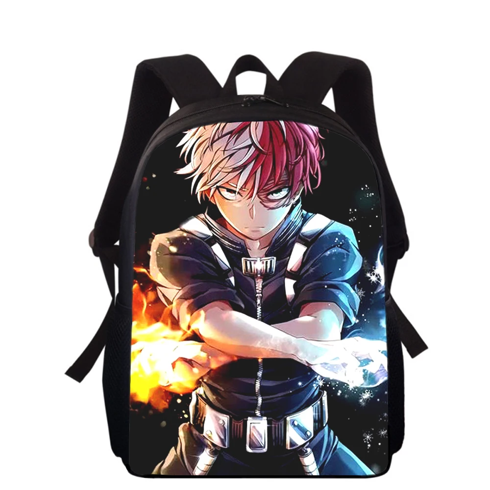 Anime My Hero Academia 15” 3D Print Kids Backpack Primary School Bags for Boys Girls Back Pack Students School Book Bags