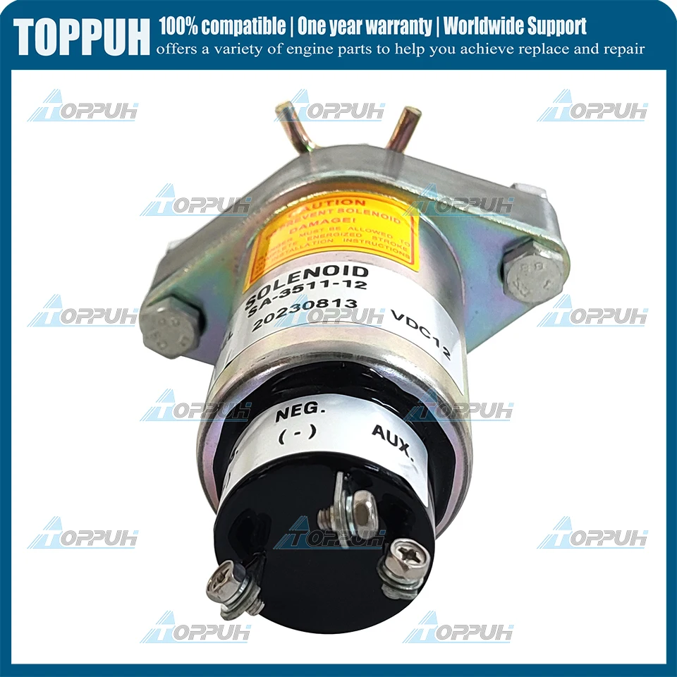 우드워드용 정지 솔레노이드 밸브 SA-3511-12, 12V, 2001-12S2U1BA