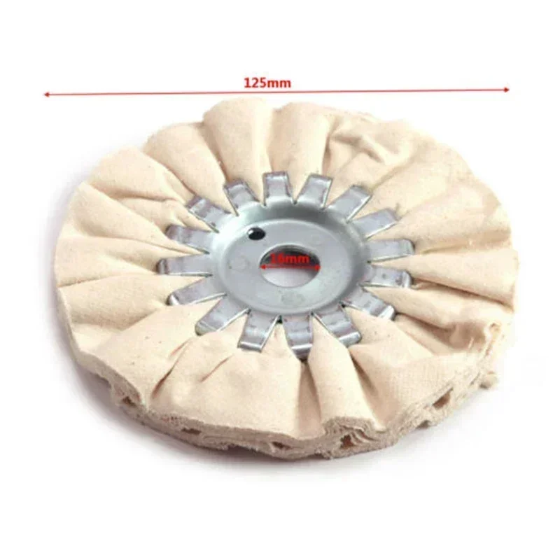 Polishing Wheel Disc Hiqalty 5inch Airway ing Grinding Wheel White Cotton 125*16mm Metal Polishing Abrasive Wheels For Power-operated Grinders