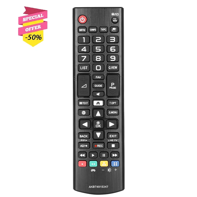 

AKB74915347 пульт дистанционного управления для LG Smart TV 24LJ480U 24MT49S 28LK480U 28MT49S 32LJ550B 32LJ550M 32LJ594U 32LJ600U 32LJ610V