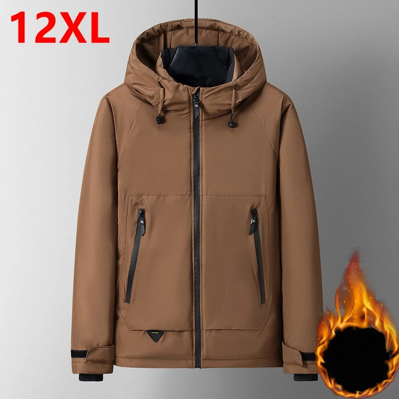Medium and long section Cotton clothing Large size Down jacket Trend Leisure Men's clothes Winter main image 1