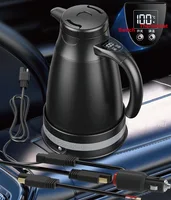 12V/24V Universal Car Electric Kettle 1.2L Travel Quick Kettle Smart Adjustable Temperature Hot Kettle With Cigarette Lighter 2