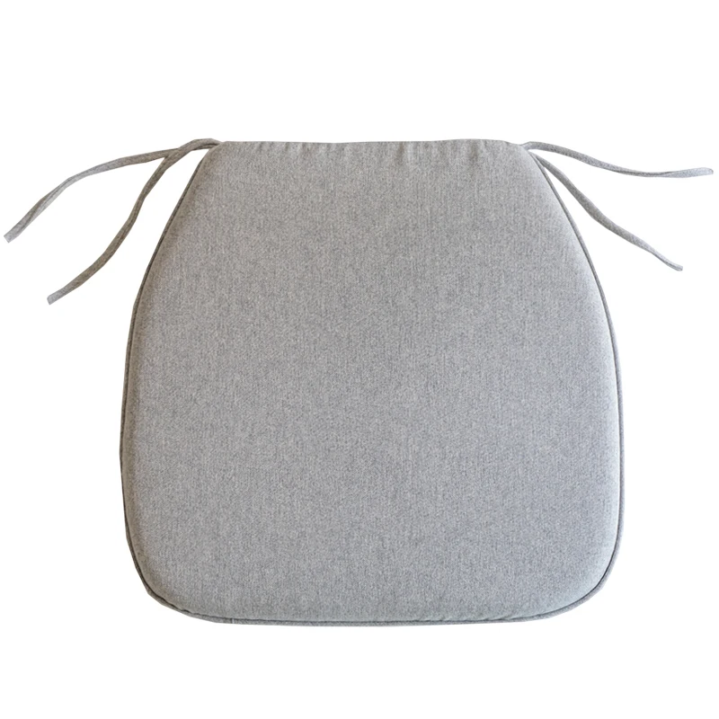 

Quality removable and washable memory foam chair cushion, solid color seat cushion, horseshoe-shaped plain cotton linen cushion
