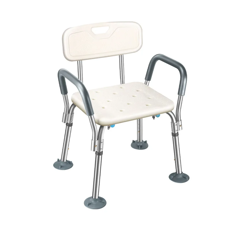 

Aluminum Alloy Elderly Bath Chair Shower Bath Chair Non-Slip Bathroom Stool Shower Seat Bath Stool