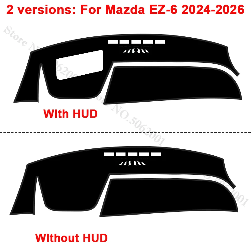 마쓰다 EZ6 EZ-6 2024 2025 2026 자동차 대시보드 커버 매트, 대시보드 햇빛 가리개 패드, 자외선 차단, 자동차 내부 장식 액세서리