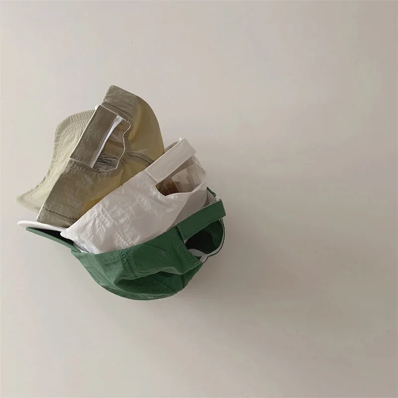 Solid Color Letter Baseball Cap for Kids Summer Quick Drying Sun Hat  Children Boy Girl Korean Breathable Thin Peaked_voghion.com