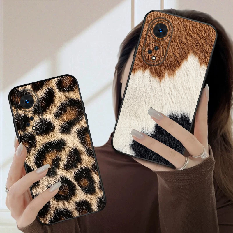 Tiger Skin Pattern Silicone Soft Phone Case