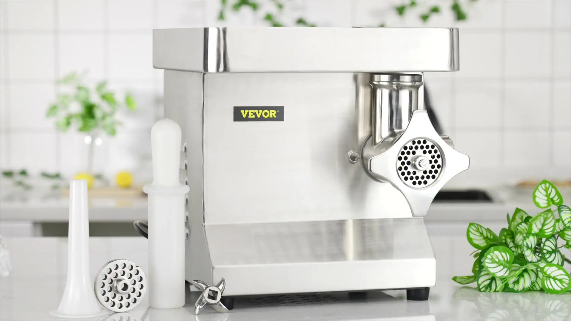 Tritacarne Elettrico Professionale 1100W - In Acciaio Inox, Capacità 250kg/h - Foto 2