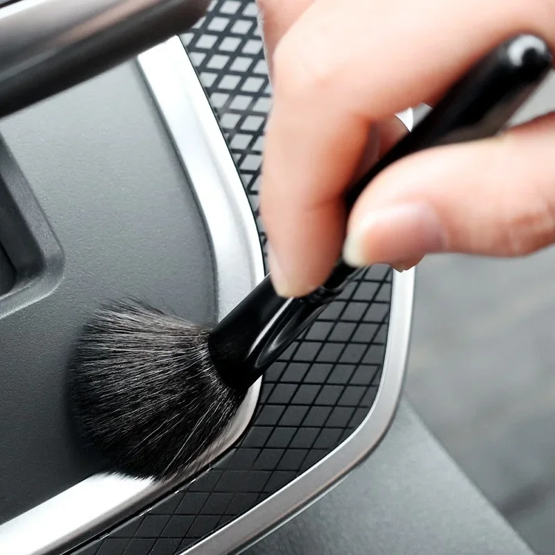 Car Detailing Brush Fibre Super Soft Cleaning Brush Car Interior Detailing Kit Electrostatic Dust Remove Tools Wash Accessories 4