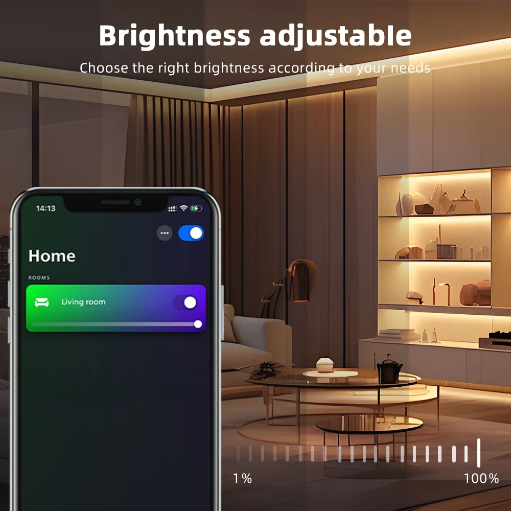 DOMRAEM 20A Zigbee3.0 5-in-1 / 3-in-1 / RGBCCT LED-Streifen-Controller Intelligenter Dimmer Kompatibel mit HU*E SmartThings Tuya Smartlife Alex – Detail 13