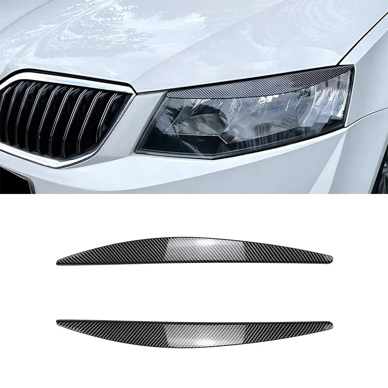 

Глянцевая черная/карбоновая передняя фара для Skoda Octavia MK3 2015-2017