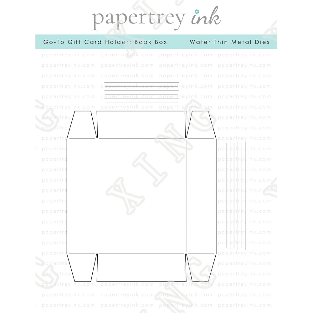 New Go-To Gift Card Holder: Book Box Metal Cutting Dies Diy Gift Card Handmade Craft Molds Scrapbook Decorate Embossing Template
