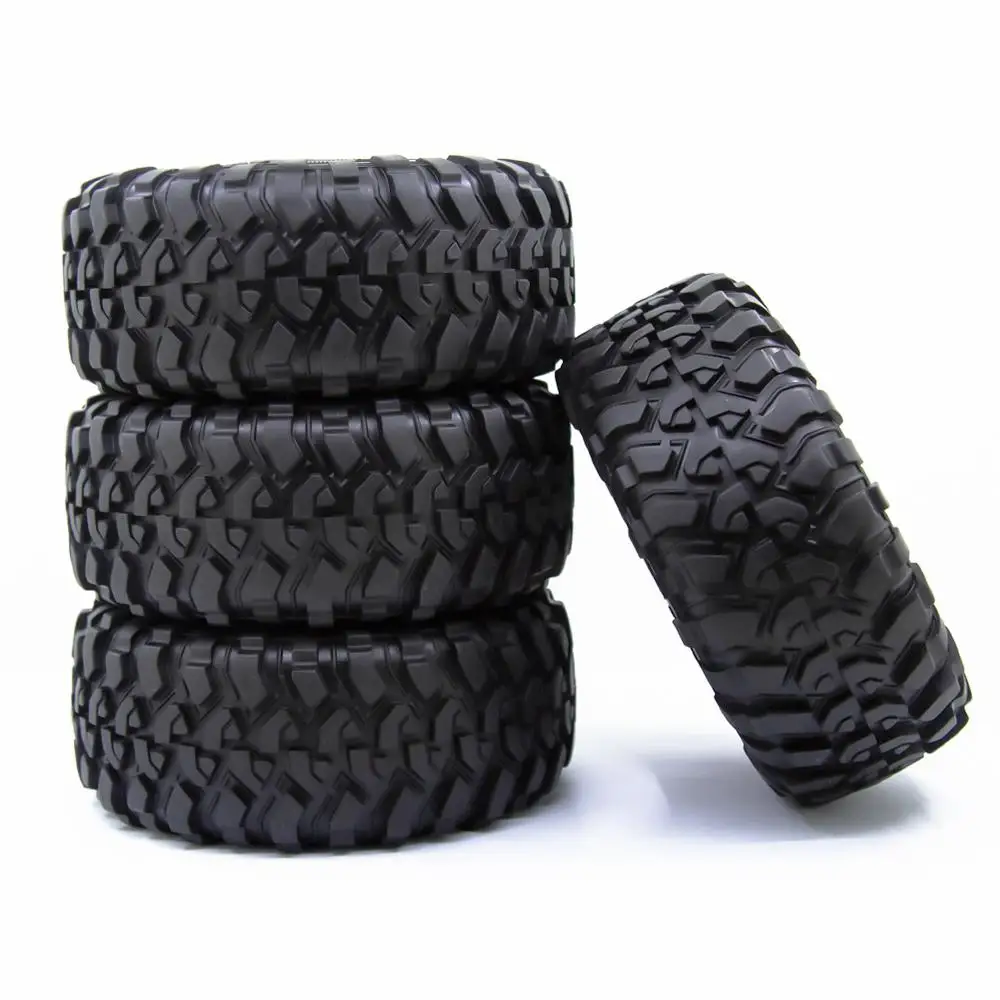 Pneus RC 120mm 1.9" Caoutchouc pour Crawler 1:10 Axial SCX10 TRX4 - Lot de 4
