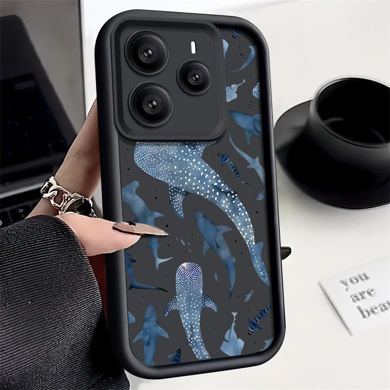 Coral Sea Turtle Whale Shockproof Silicone Soft Phone Cover
