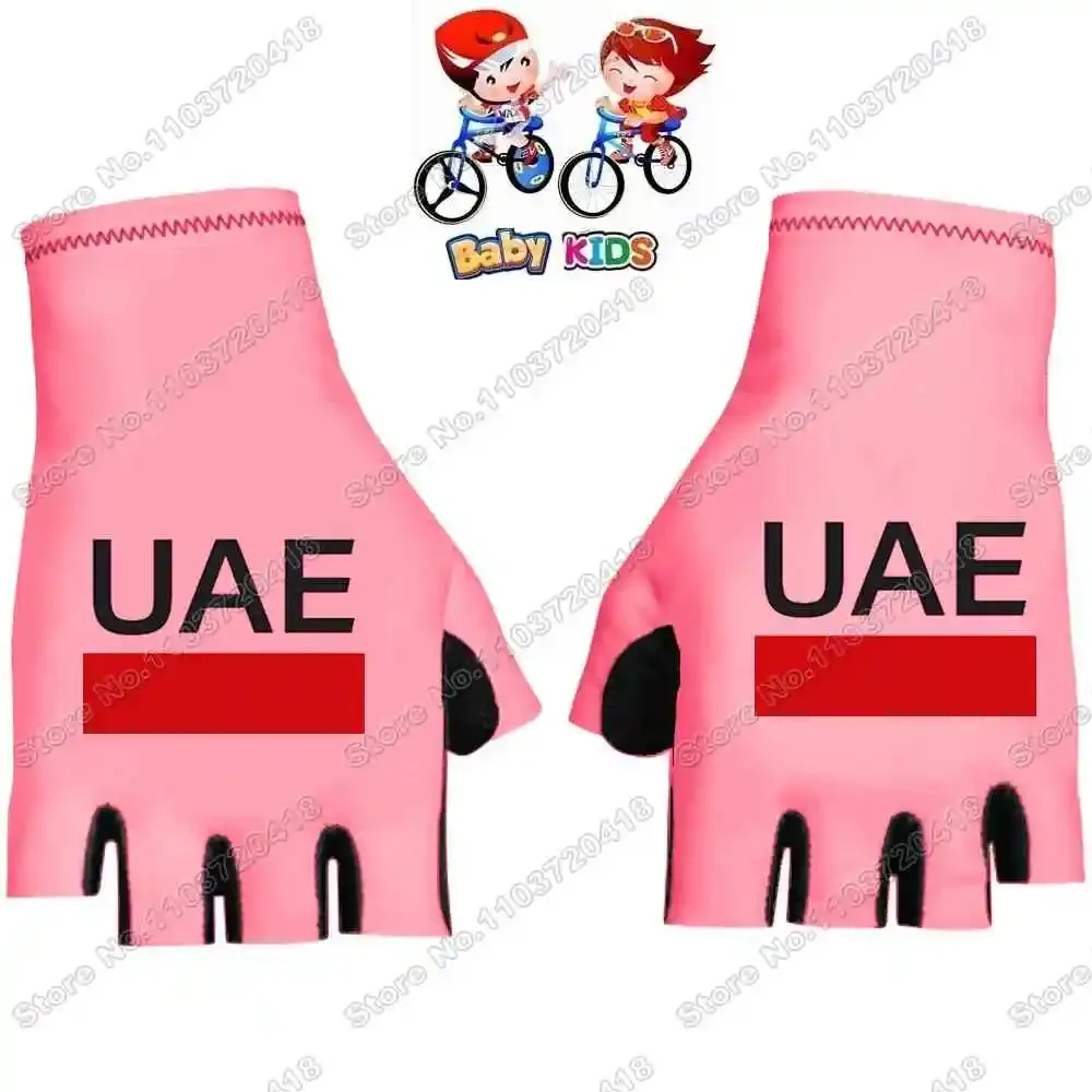 UAE Team Cycling Gloves Tadej Pogačar Mountain Bike Half Finger Glove Cycling Jersey Road Bicycle Non-slip Sports Gloves