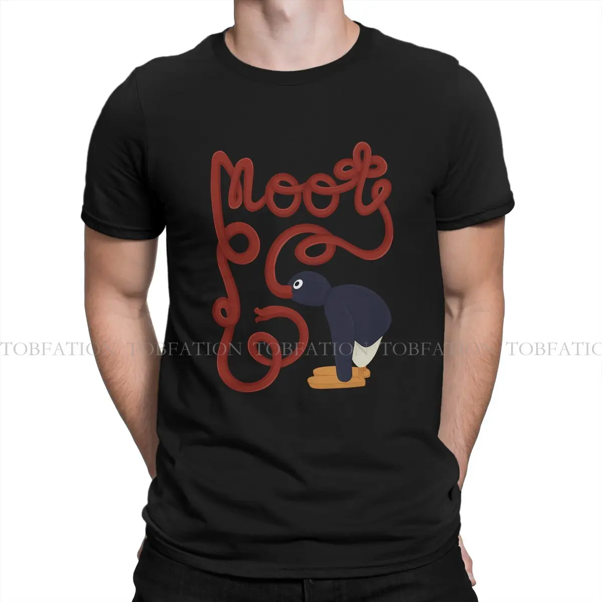 Noot Pingu Pinga Пингвин ТВ футболка для мужчин Harajuku базовый Досуг Свитшот футболка Новинка модная свободная